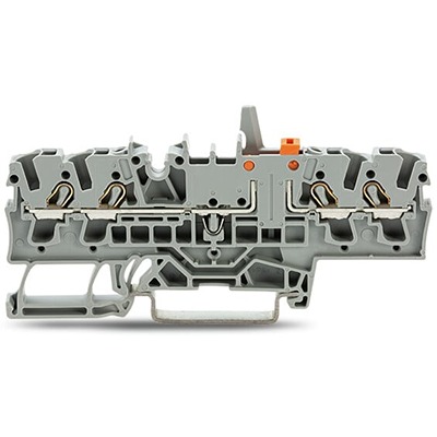 WAGO 2002-1871/401-000 TOPJOB S Series Grey, 2.5mm², 1-Level, Push In Termination, ATEX, CSA, IECEx