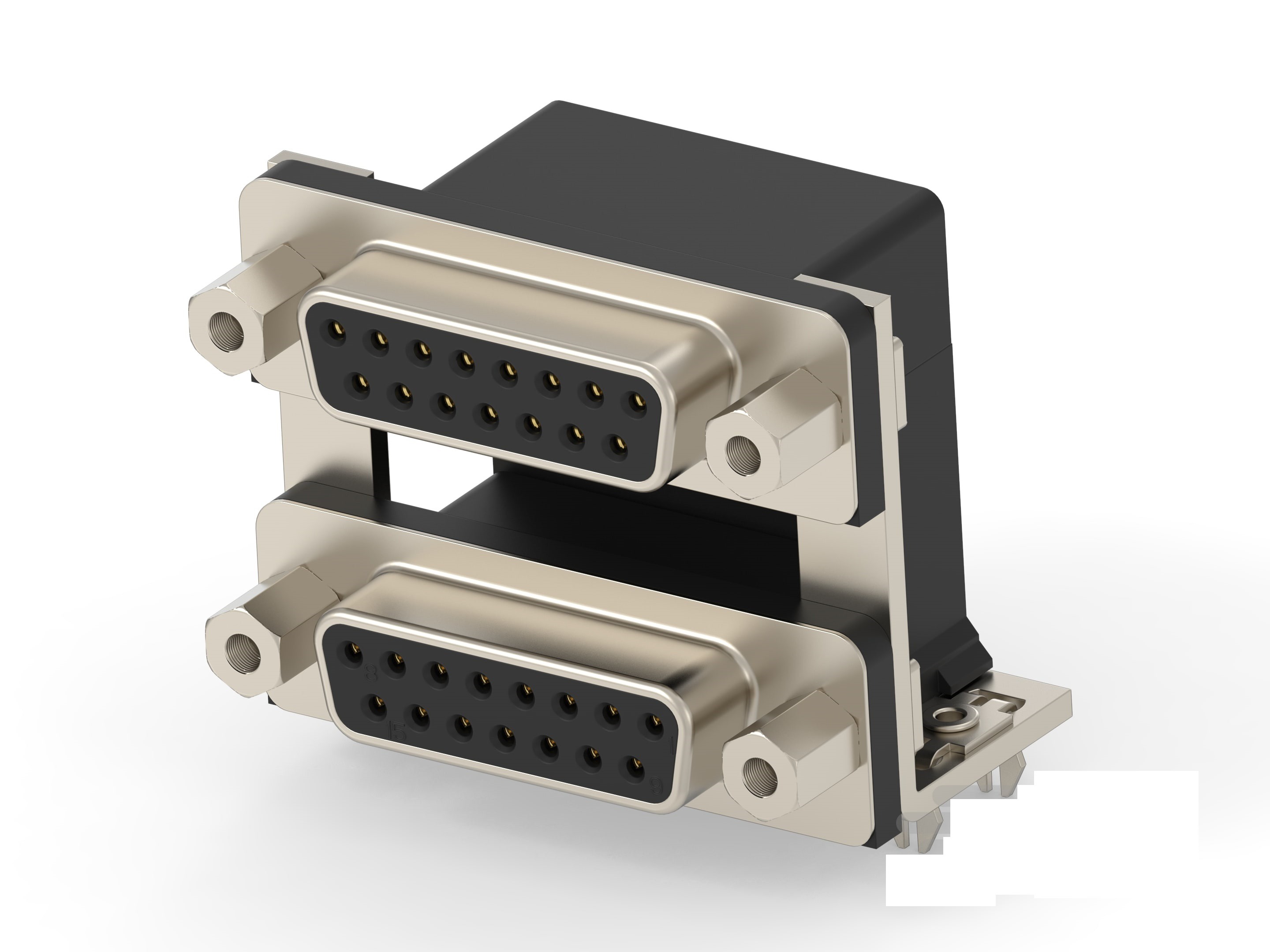 TE Connectivity 2454917 15 Way Vertical Board Mount D-sub Connector Socket, 19.05mm Pitch