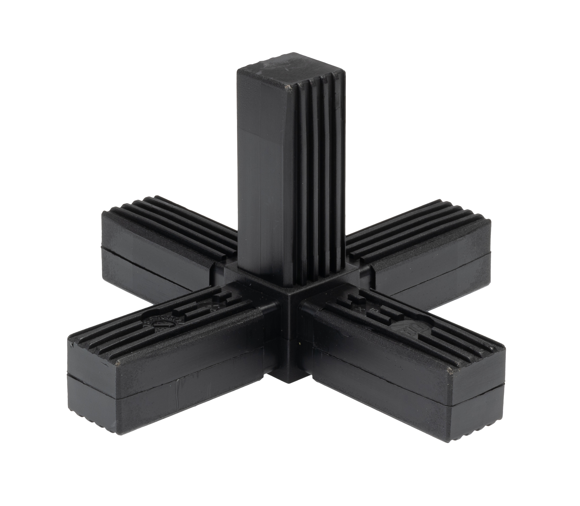 RS PRO Steel Core 5-Way Connector, Square Tube Connector, Strut Profile 25 mm
