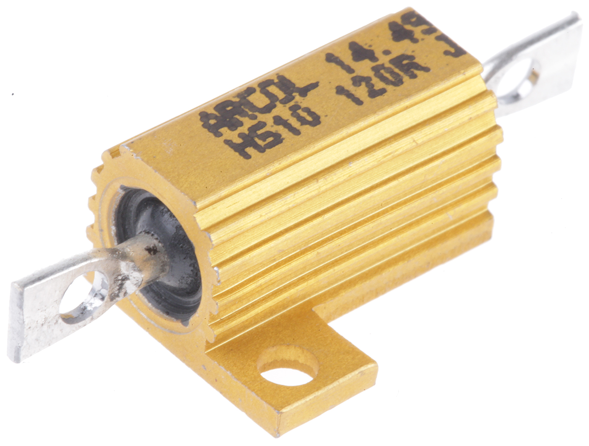 Arcol, 120Ω 10W Wire Wound Chassis Mount Resistor HS10 120R J ±5%