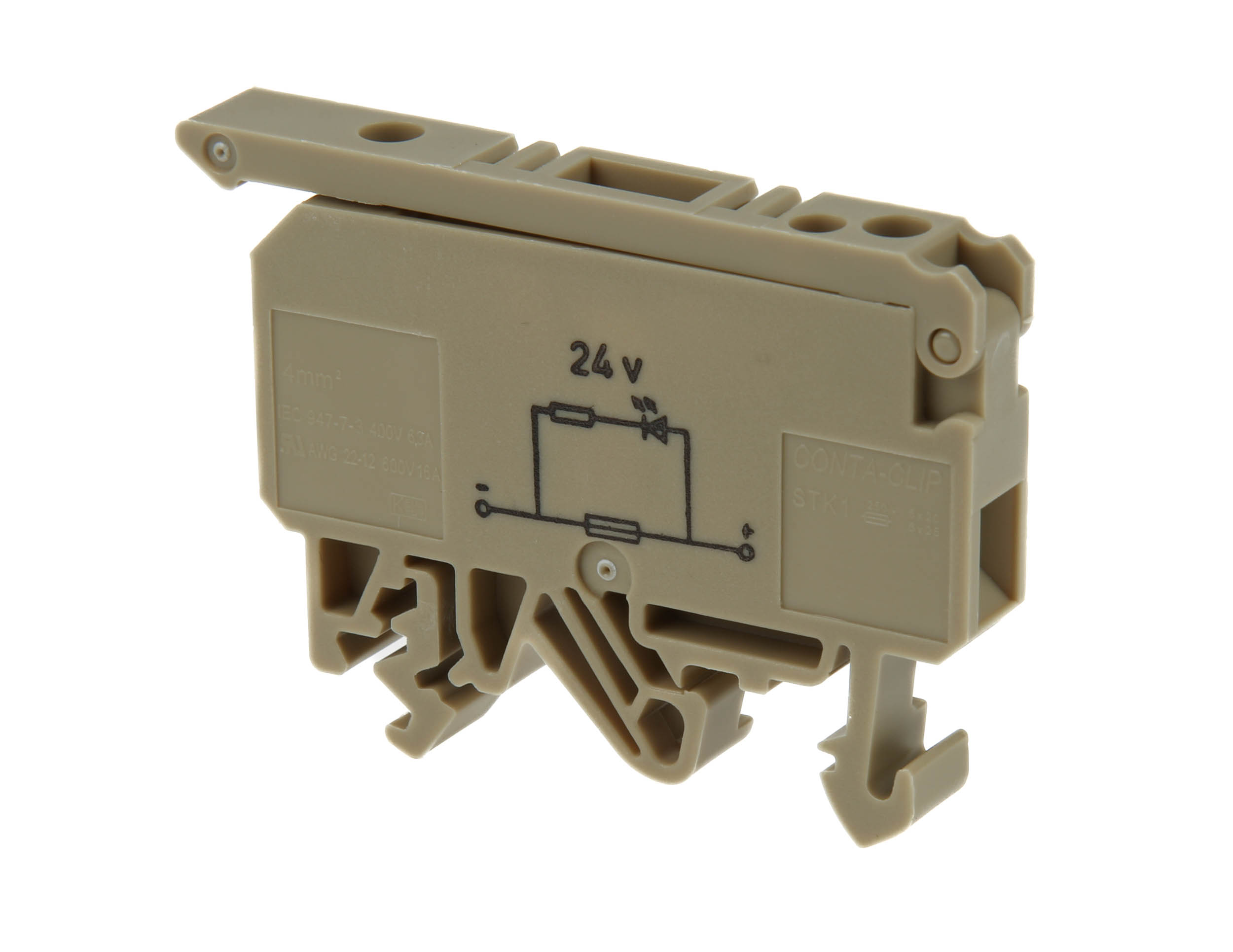 RS PRO Rail Mount Fuse Holder