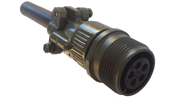 Amphenol Industrial 5 Way Cable Mount MIL Spec Circular Connector Socket, Socket Contacts,Shell Size 14mm, MIL-DTL-5015