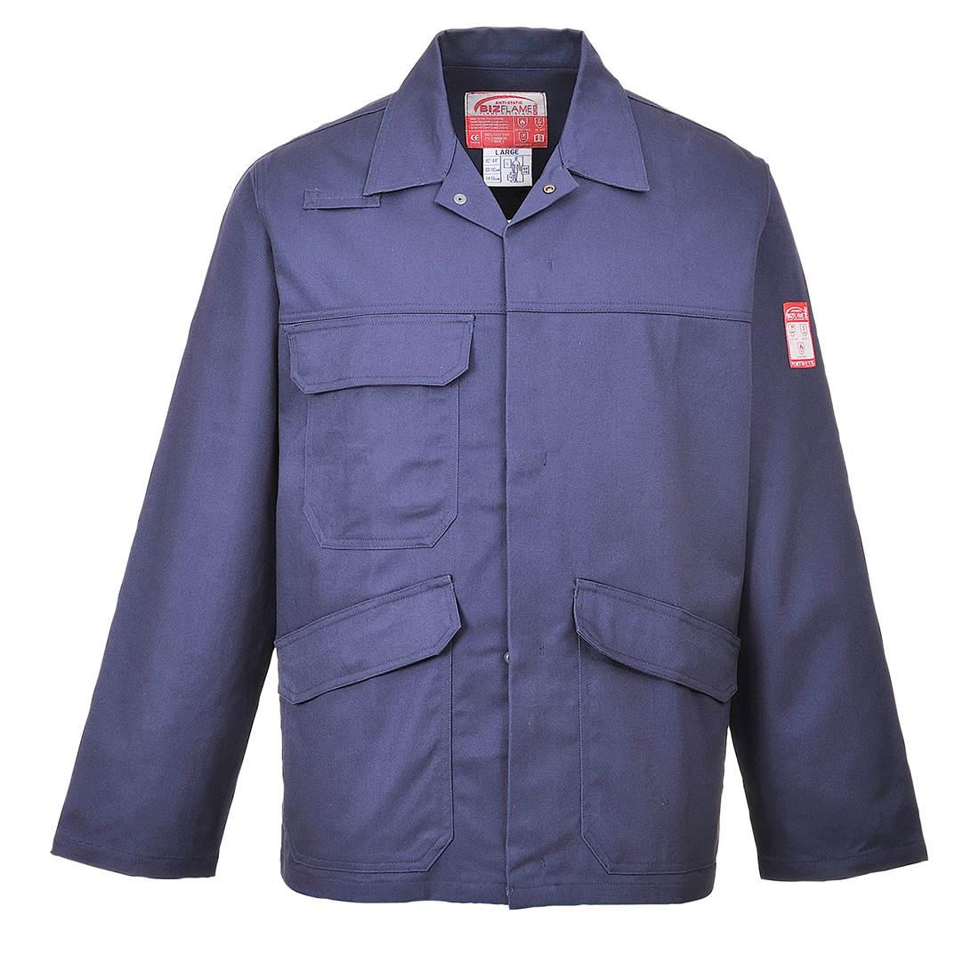Portwest FR35 Navy, Flame Retardant Work Jacket, L