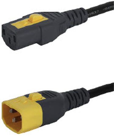 Schurter IEC C13 Socket to IEC C14 Plug Power Cord, 2m
