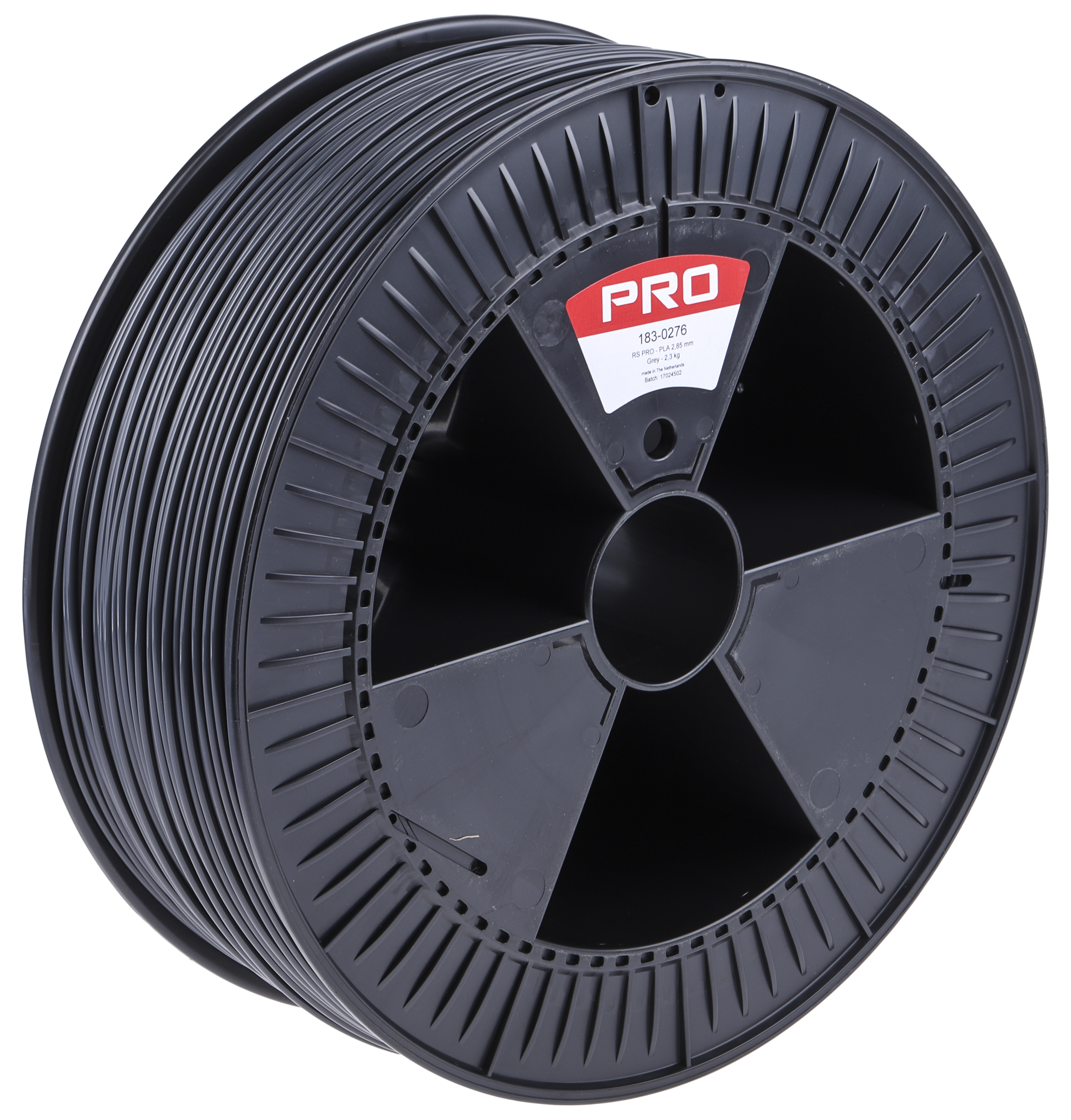 RS PRO 2.85mm Grey PLA 3D Printer Filament, 2.3kg