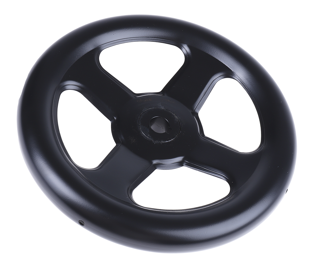 RS PRO Black Steel Hand Wheel, 200mm diameter