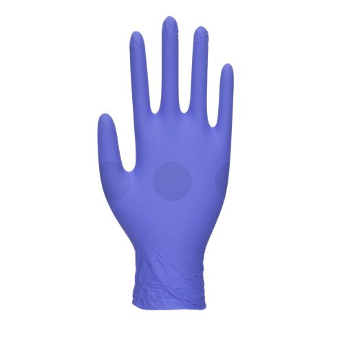 Unigloves GM005 Blue Nitrile Work Gloves, Size 7, Nitrile Coating