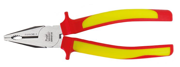 Teng Tools Pliers, 175 mm Overall, Straight Tip, VDE/1000V