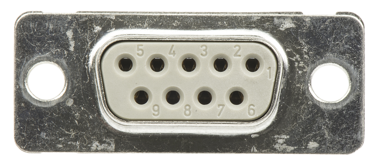Provertha TMC 9 Way Panel Mount D-sub Connector Socket, 2.77mm Pitch