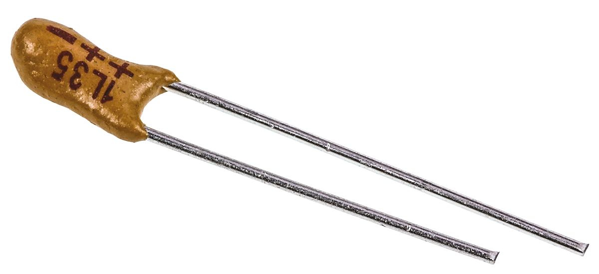 Vishay 1μF MnO2 Tantalum Capacitor 35V dc, 489D Series