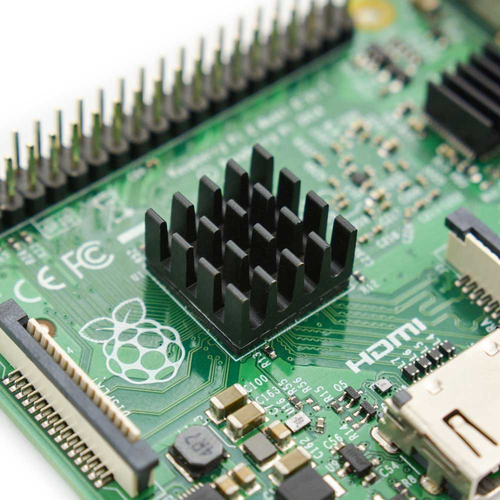 DFRobot Heatsink, Raspberry Pi 3B+, 14 x 14 x 7mm