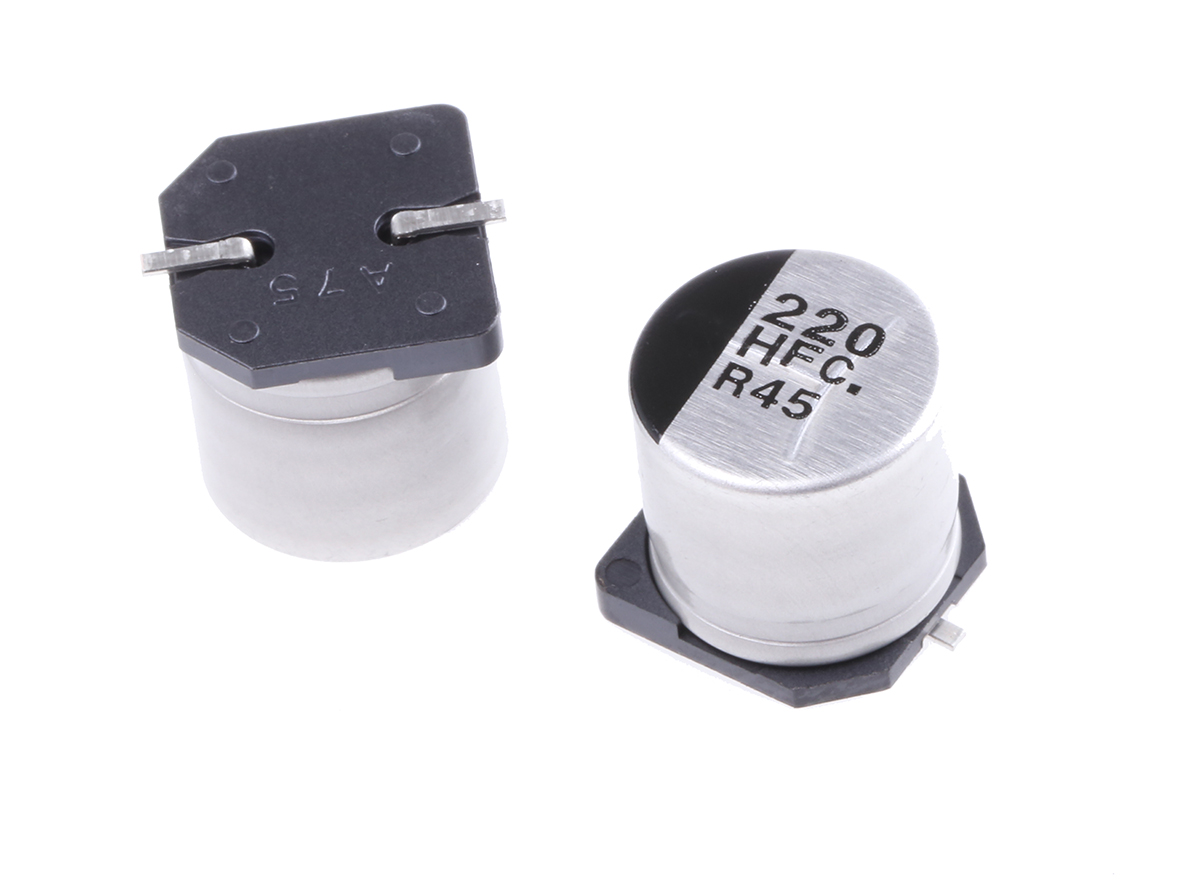 Panasonic 220μF Aluminium Electrolytic Capacitor 50V dc, Surface Mount - EEEFC1H221P