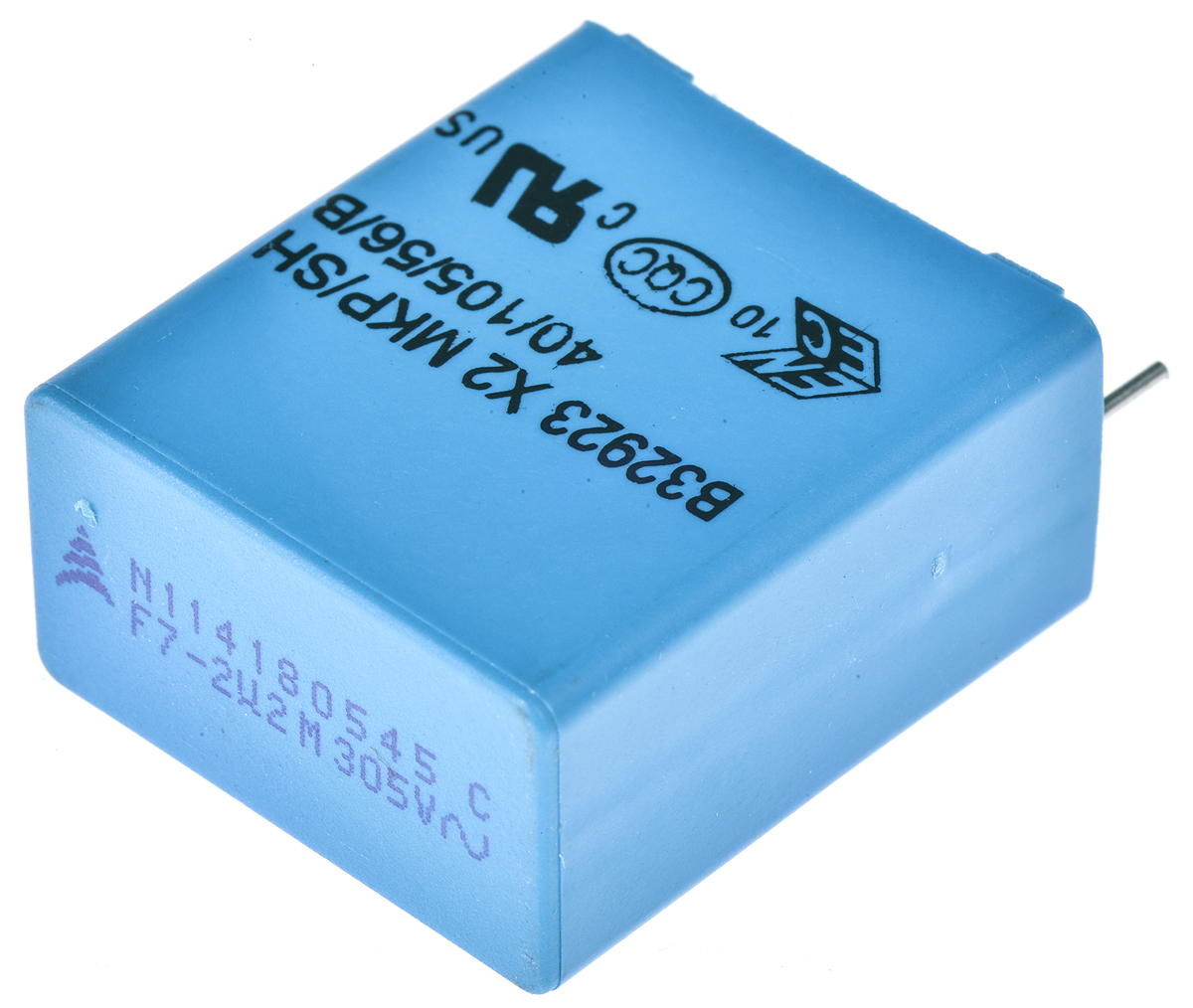 EPCOS B32923C Metallised Polypropylene Film Capacitor, 305 V ac, 630 V dc, ±20%, 2.2μF, Through Hole