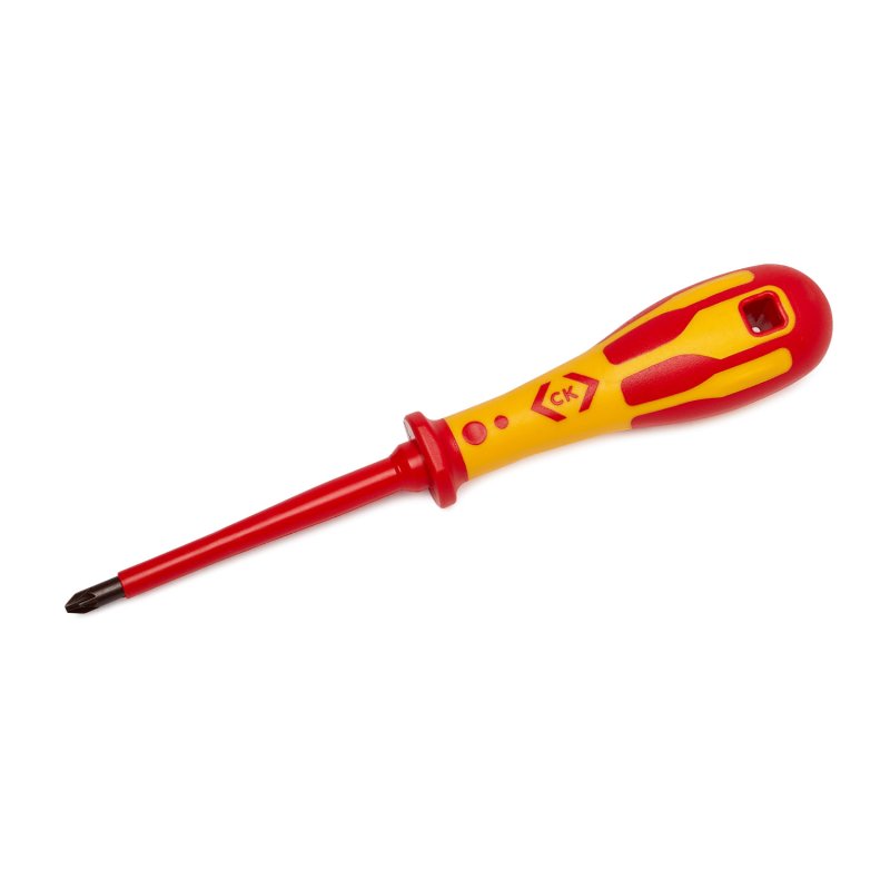 CK Phillips  Screwdriver, PZ0 Tip, 60 mm Blade, VDE/1000V, 155 mm Overall
