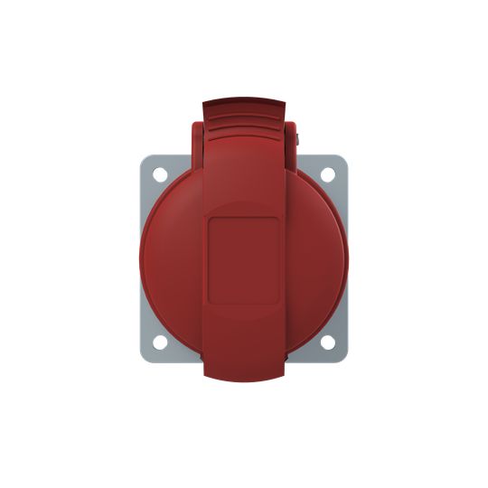 Amphenol Industrial, 2CMA1 IP44 Red Panel Mount 3P+N+E Industrial Power Socket, Rated At 32A, 415 V