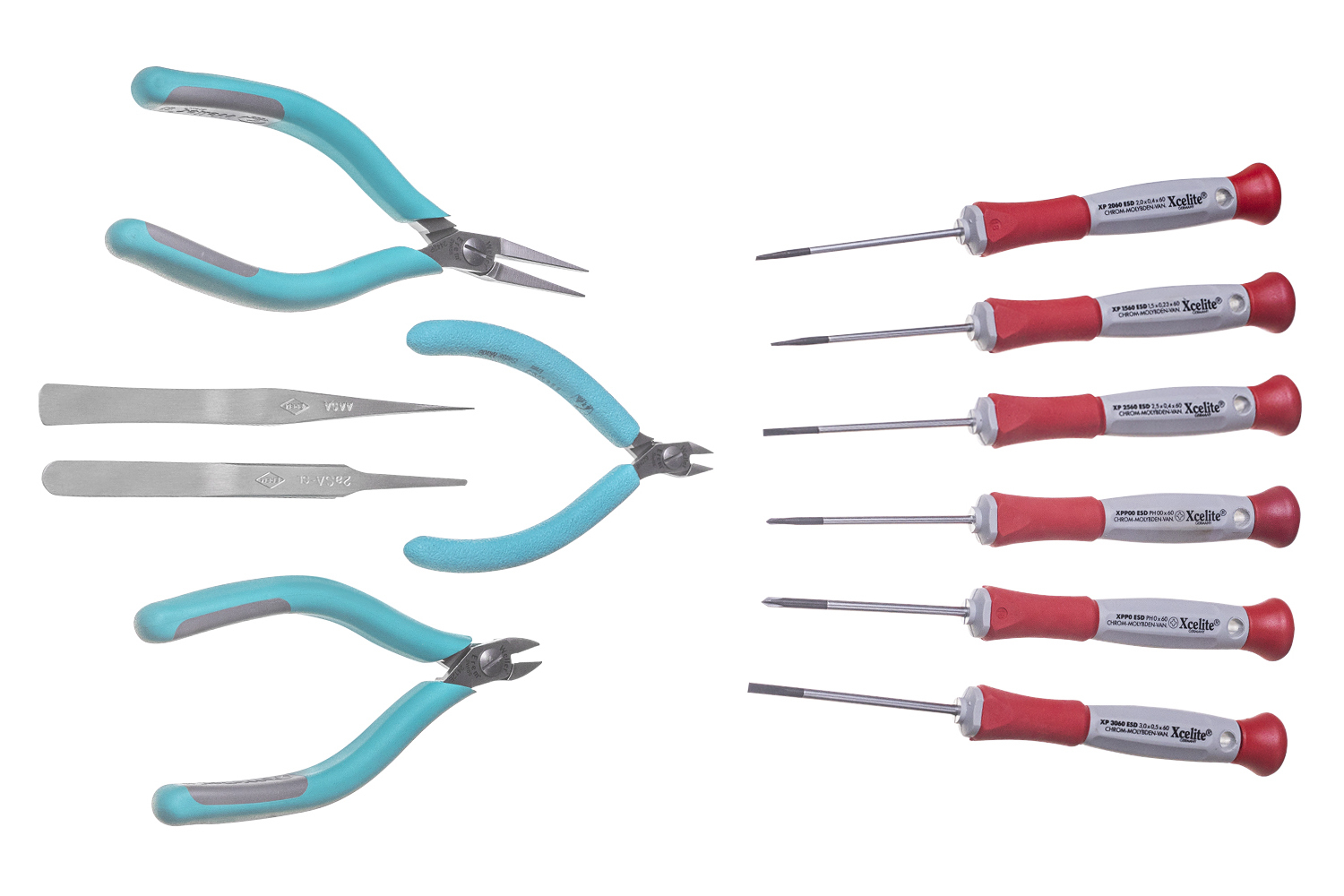 Weller Erem 11 Piece ESD Tool Kit with ESD-Safe Plastic Case