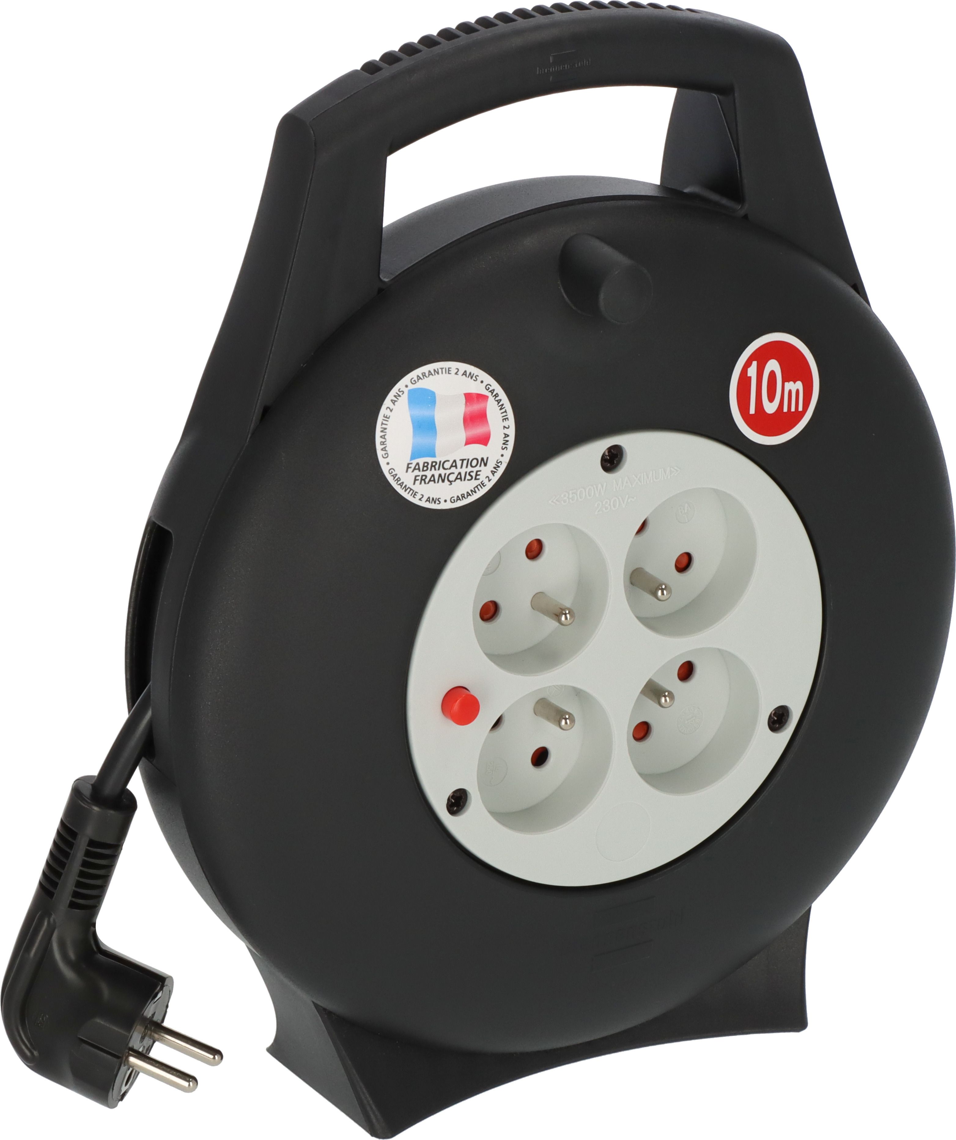 brennenstuhl 10m 4 Socket Type E - French Cable Reel Cassette Reel, 230 V, IP20