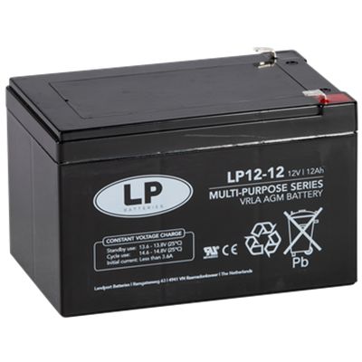 Landport Batteries 12V T2 Lead Acid Battery, 12Ah