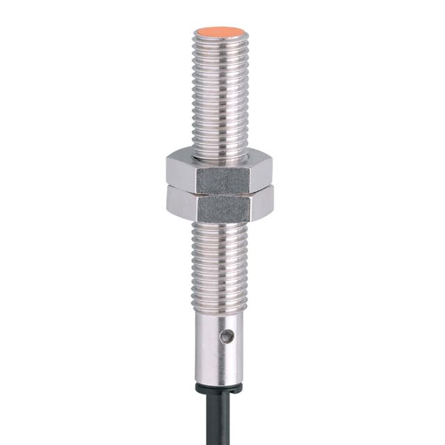 ifm electronic Inductive Threaded Barrel Proximity Sensor, M8, 1 mm Detection, PNP NC, 10 → 36 V dc