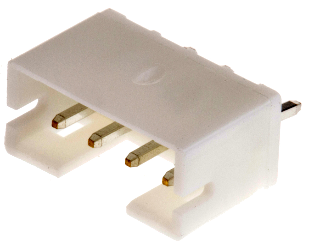 JST PH Series Straight Through Hole PCB Header, 4 Contact(s), 2 mm Pitch, 1 Row, Shrouded