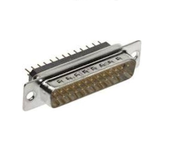TE Connectivity AMPLIMITE 25 Way Box Mount D-sub Connector Plug, 2.77mm Pitch