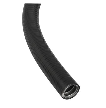 Adaptaflex Flexible Conduit, 25mm Nominal Diameter, Galvanised Steel, Black