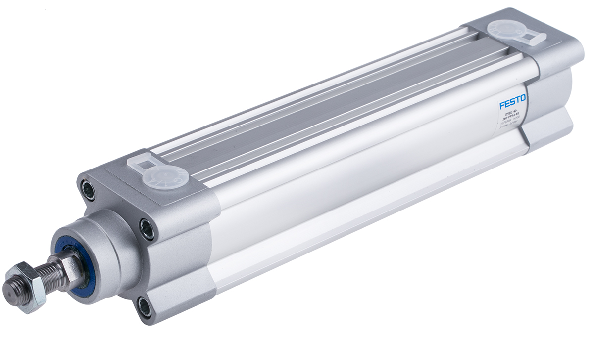 Festo Pneumatic Piston Rod Cylinder - 1376909 40 mm Bore, 160 mm DSBC Series, Double Acting Acting