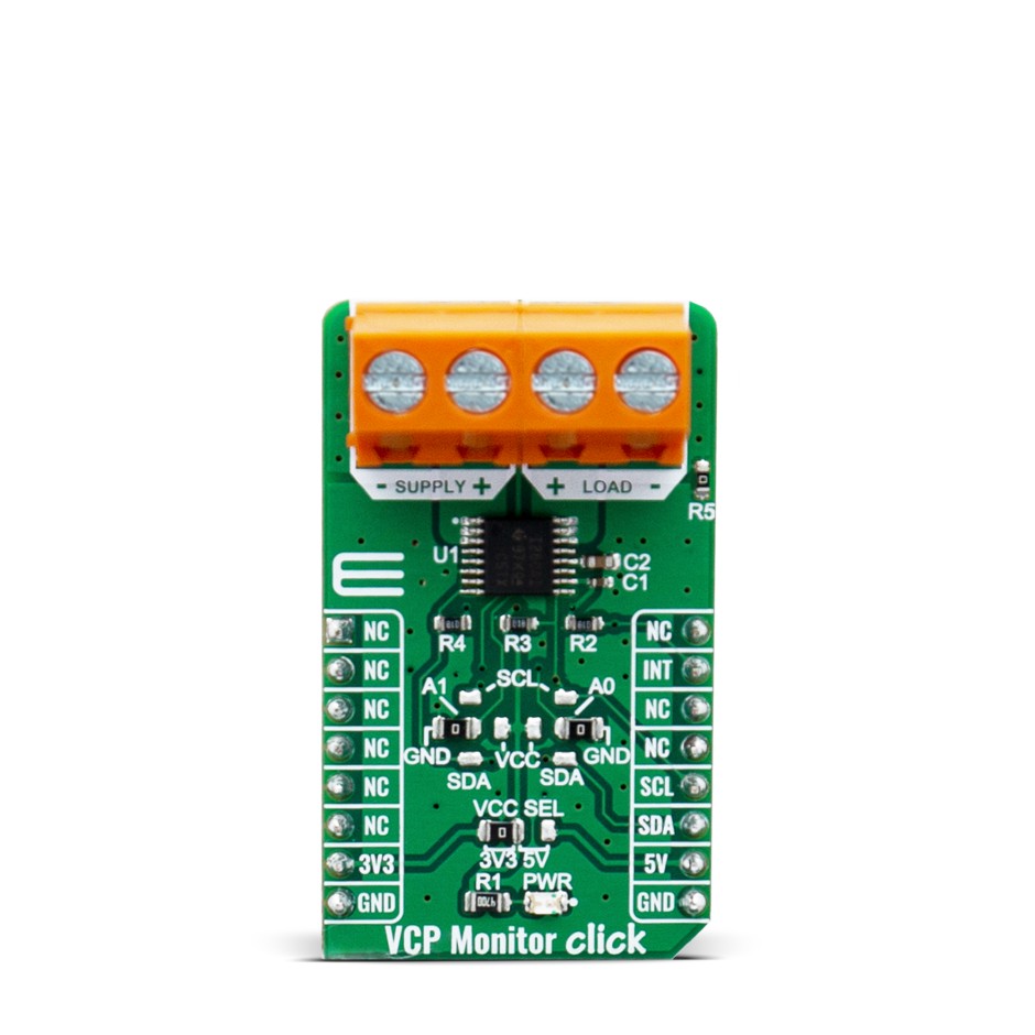 MikroElektronika VCP Monitor Click Power Monitoring for NA260AIPWR for Battery Charger