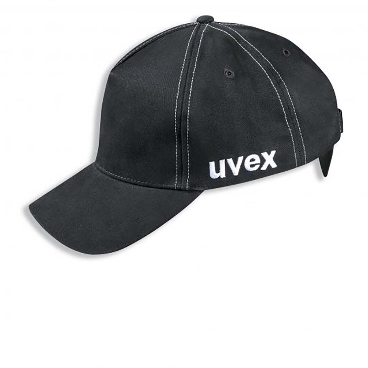 uvex Black Standard Peak Bump Cap, ABS Protective Material