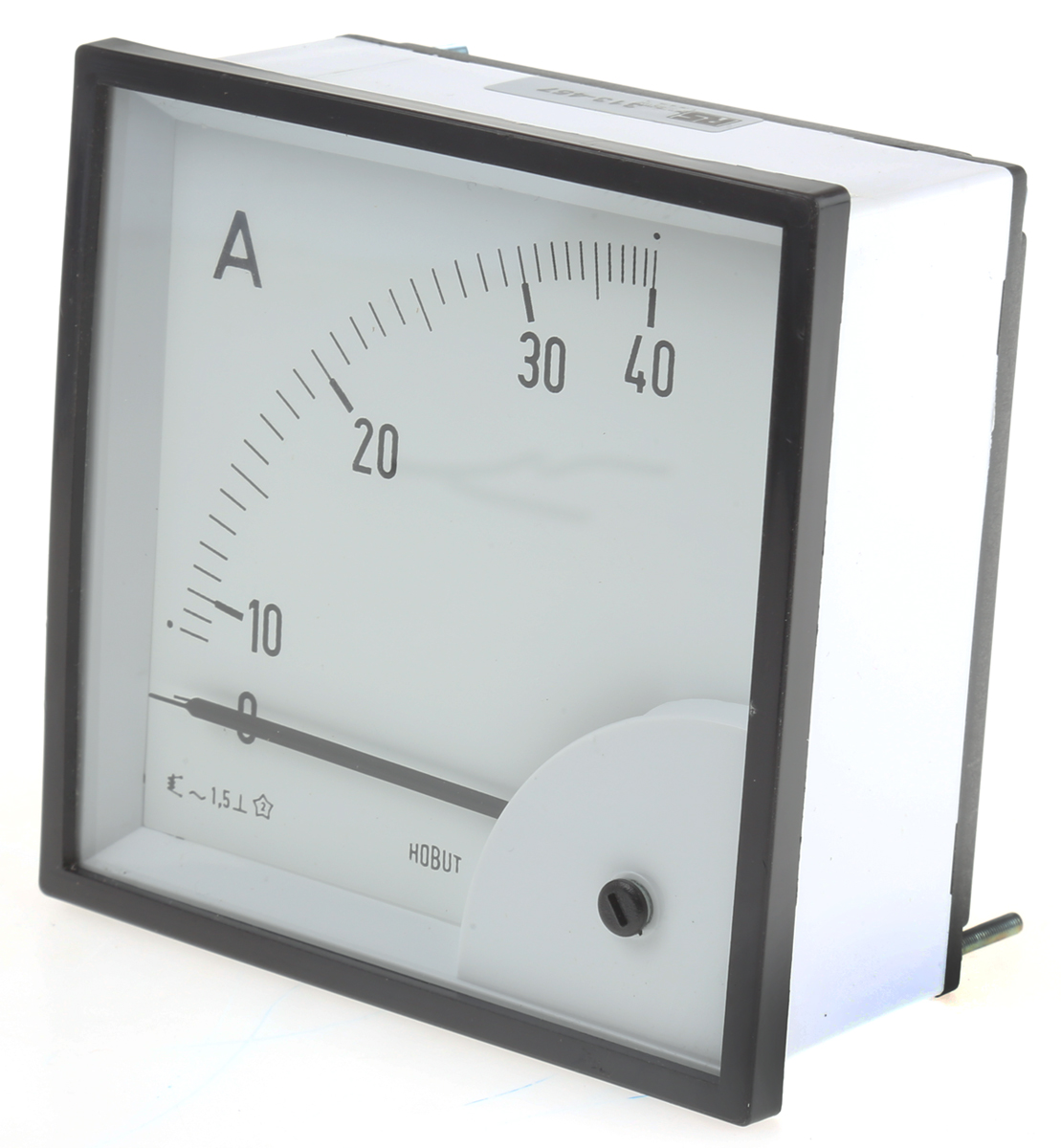 HOBUT D96SD Analogue Panel Ammeter 0/40A Direct Connected AC, 92mm x 92mm Moving Iron