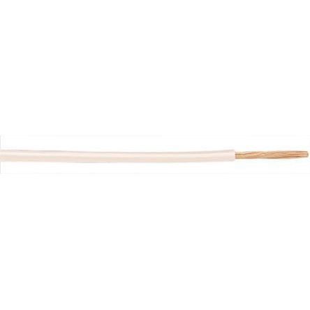 Alpha Wire Hook-up Wire Silicone Series White 0.52 mm² Hook Up Wire, 20 AWG, 10/0.25 mm, 30m, Silicone Rubber