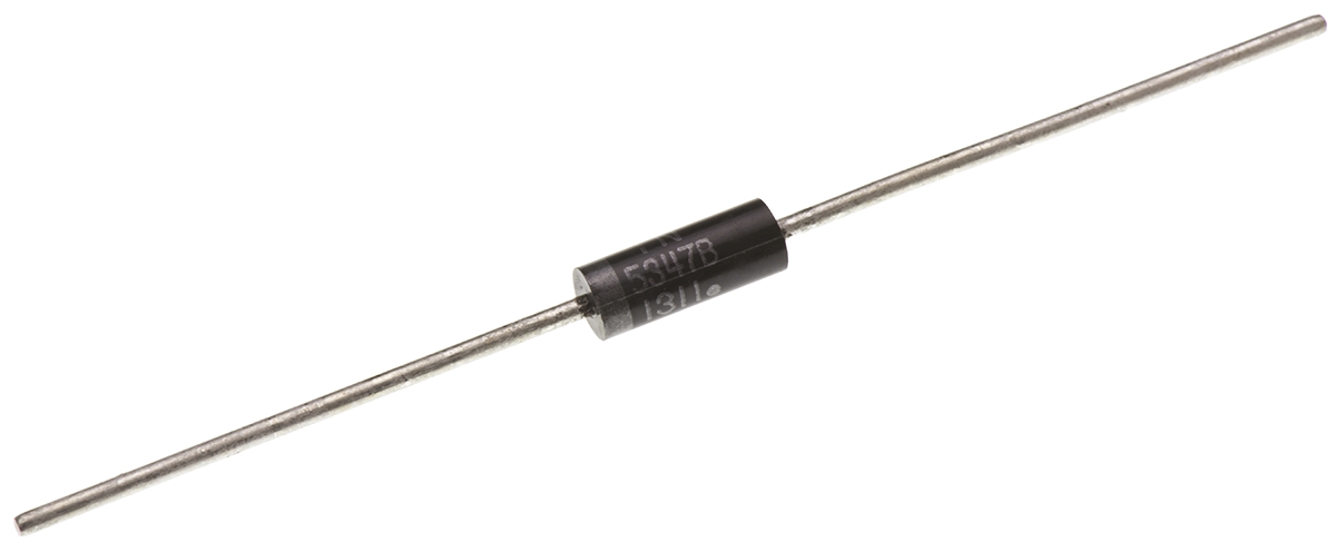 onsemi, 10V Zener Diode 5% 5 W Through Hole 2-Pin DO-15