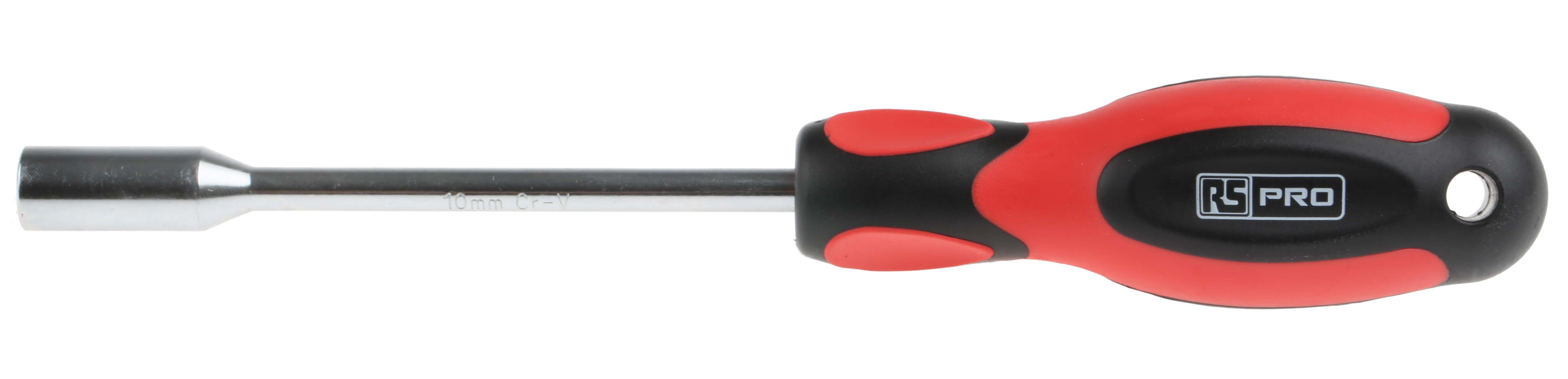 RS PRO Hexagon Nut Driver, 10 mm Tip, 125 mm Blade, 236 mm Overall
