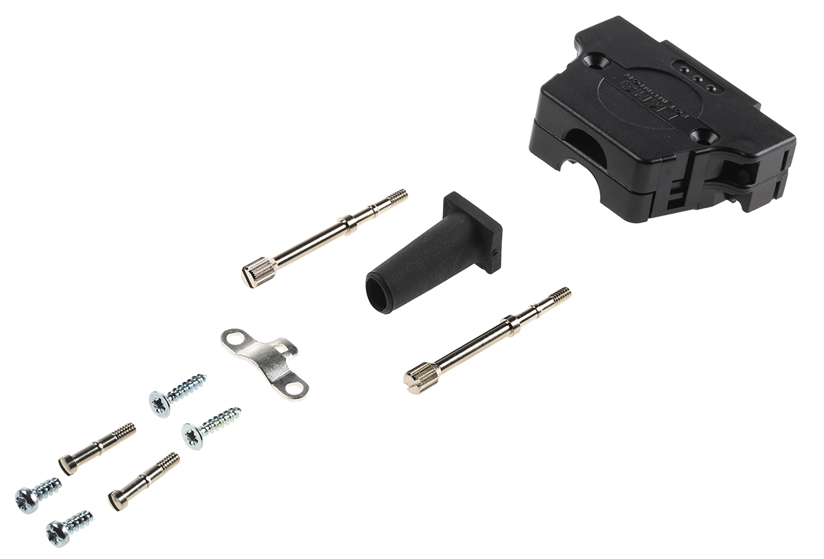 FCT from Molex FKH Series ABS D Sub Backshell, 25 Way