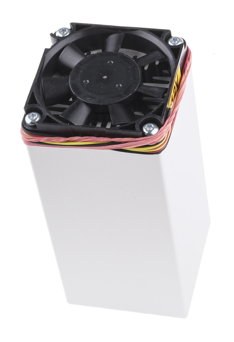 Fischer Elektronik Heatsink, Universal Rectangular Alu with fan, 0.68K/W, 100 x 50 x 50mm, PCB Mount