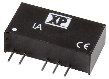 XP Power IA DC-DC Converter, ±24V dc/ ±21mA Output, 4.5 → 5.5 V dc Input, 1W, Through Hole, +85°C Max Temp -40°C