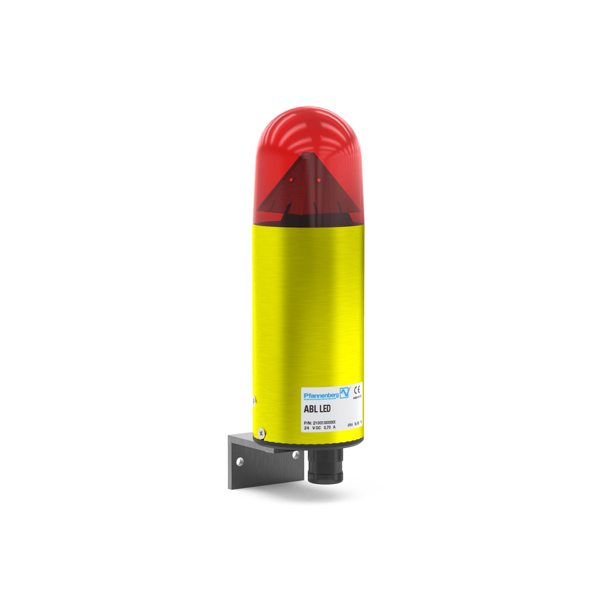 Pfannenberg ABL / ABS LED-HI Series Red Blinking, Continuous, Flashing Beacon, 24 V dc, Direct Mount, LED Bulb, IP54