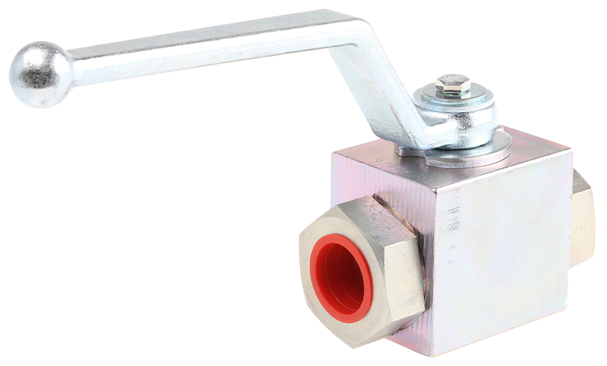 RS PRO Zinc Passivated Steel Hydraulic Ball Valve G 3/4