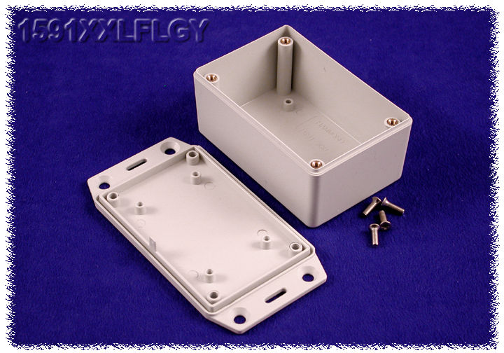Hammond 1591 Series ABS Enclosure, IP54, Flanged, 86 x 56 x 36mm