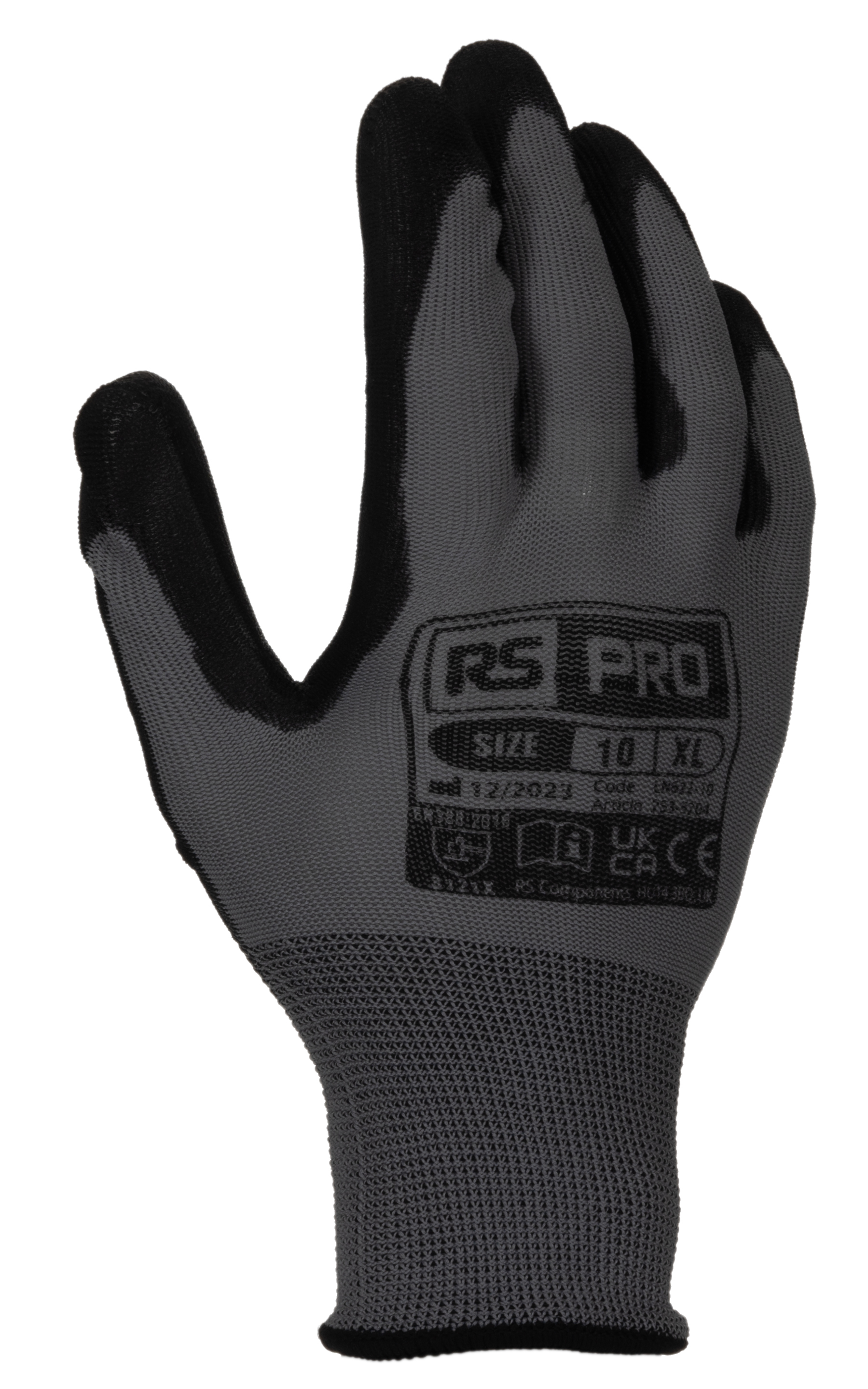 RS PRO LN622 Grey Polyamide Work Gloves, Size 10, Polyurethane Coating