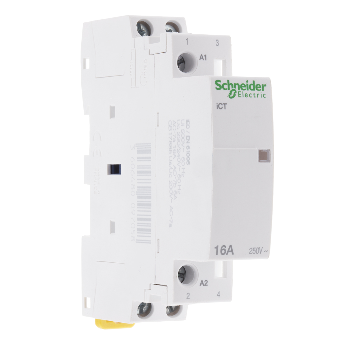 Schneider Electric Acti 9 ICT iCT Contactor, 230 V ac Coil, 2-Pole, 16 A, 2NO, 250 V ac
