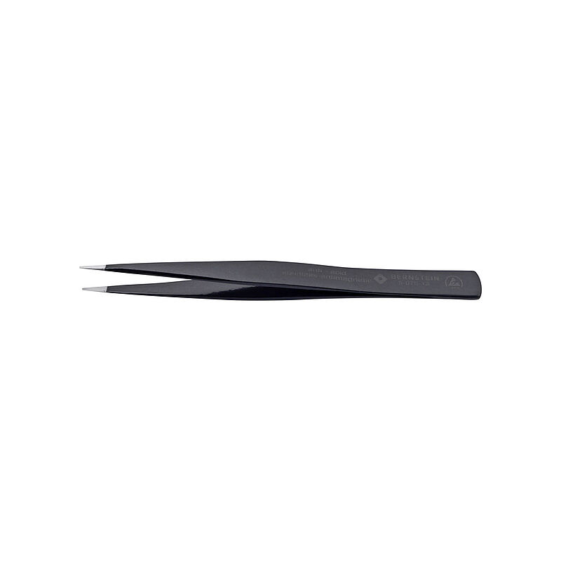 Bernstein 130 mm, Stainless Steel, Straight, ESD Tweezer