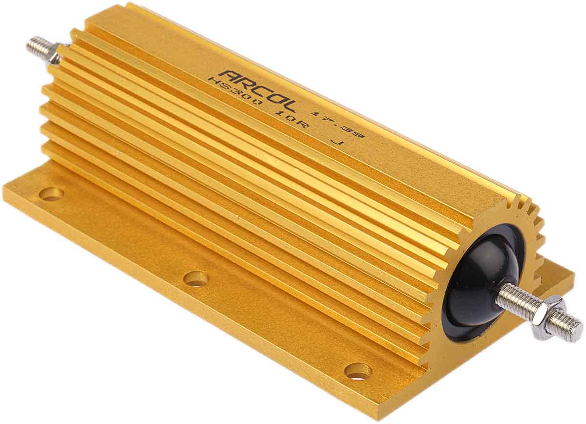 Arcol, 10Ω 300W Wire Wound Chassis Mount Resistor HS300 10R J ±5%