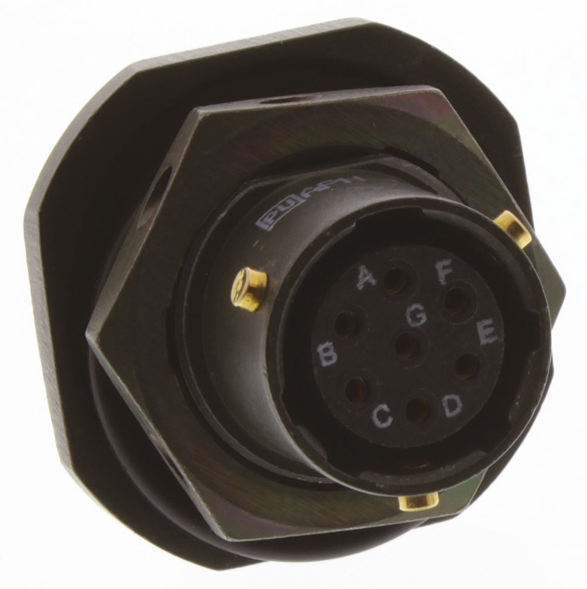 Amphenol Limited, 62GB 7 Way Panel Mount MIL Spec Circular Connector Receptacle, Socket Contacts,Shell Size 10, Bayonet
