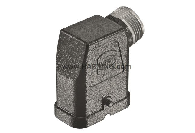 HARTING Han-Compact Heavy Duty Power Connector Hood, M25 Thread, Side Entry