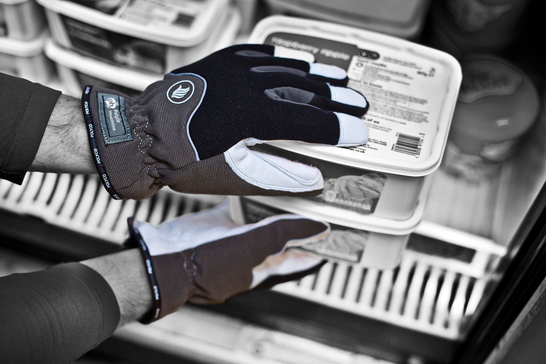Polyco Healthline FM2 Grey Leather Work Gloves, Size 11