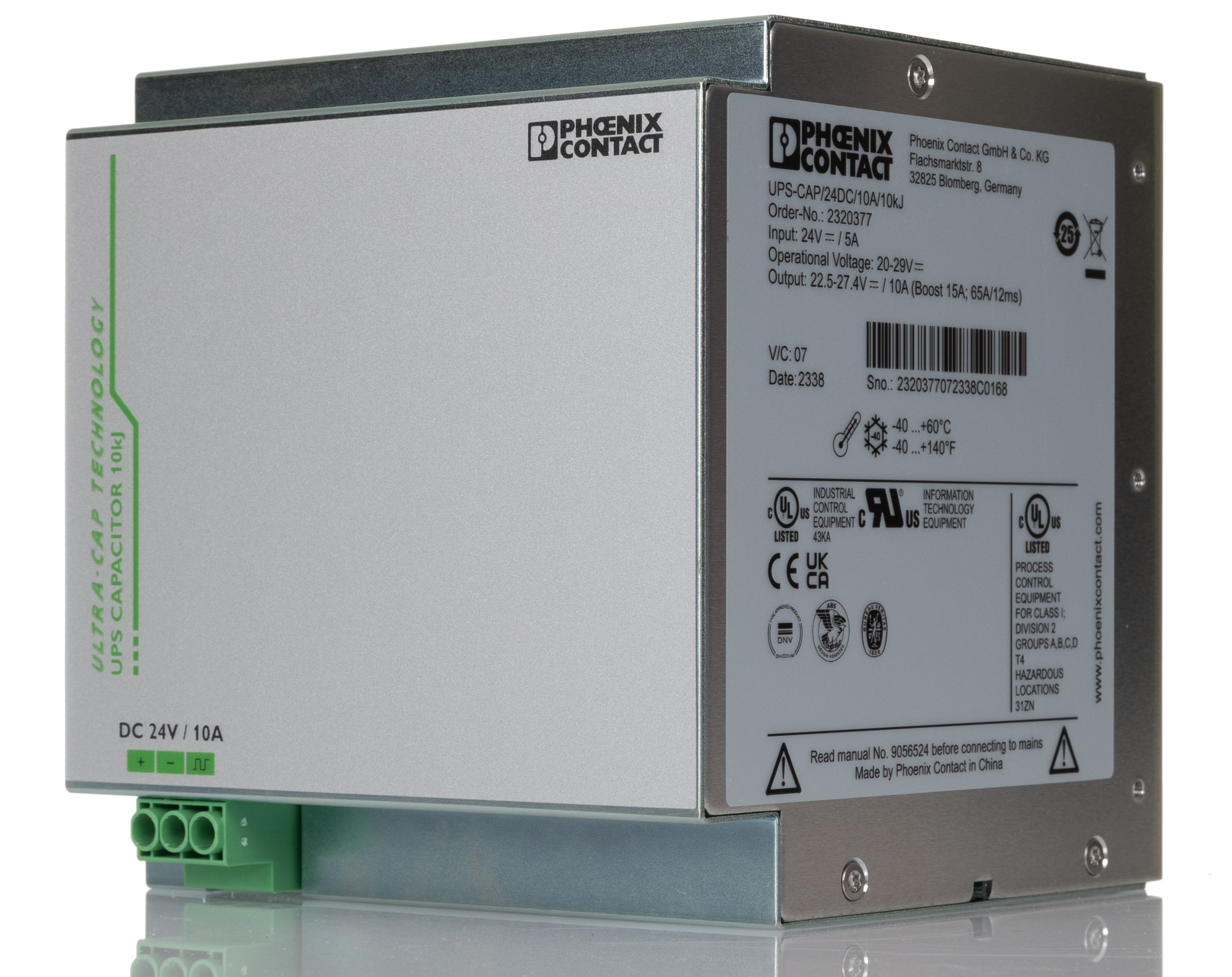 Phoenix Contact QUINT UPS Energy Storage Device Energy Storage Device, 18 → 30V dc dc Input, 24V dc dc Output,