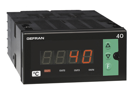 Gefran 40T96 On/Off Temperature Controller, 108 x 48mm, 3 Output Relay, 100 → 240 V ac/dc Supply Voltage