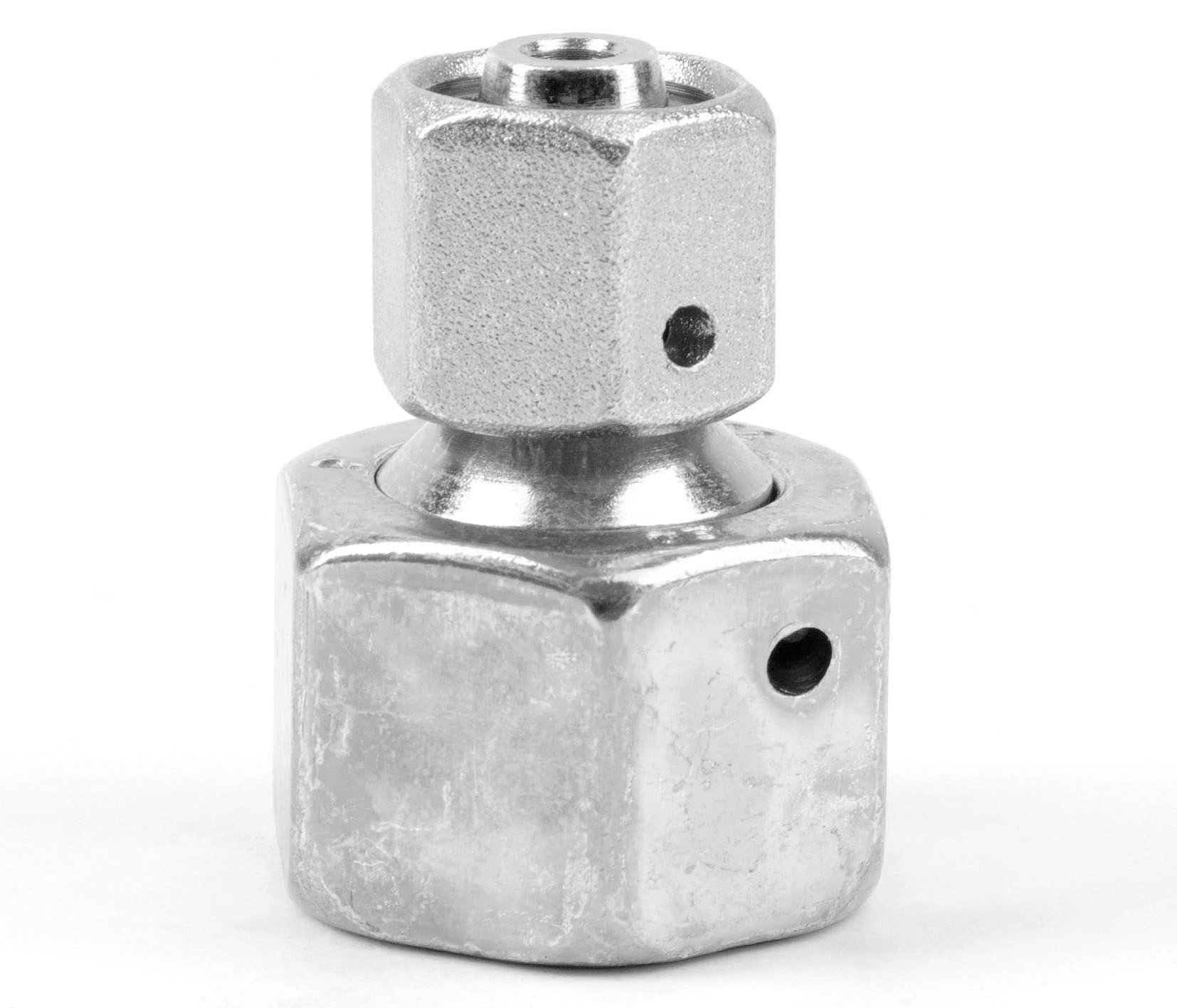 Parker Straight Swivel to Swivel Reducer Male 24° DIN Cone to Male 24° DIN Cone, GZR12/10LCF