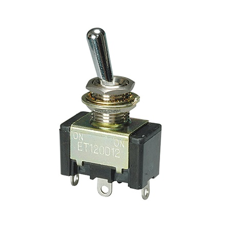 Nidec Components Toggle Switch, PCB Mount, On-Off, DPDT, Solder Terminal